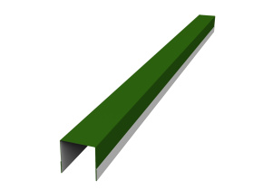 Планка вертикальная обратная для забора жалюзи Palermo 0,45 PE с пленкой RAL 6005 зеленый мох