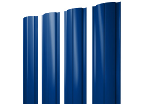 Штакетник Полукруглый Slim 0,45 PE RAL 5002 ультрамариново-синий
