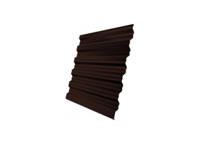 Профнастил HC35R 0,5 GreenCoat Pural BT RR 887 шоколадно-коричневый (RAL 8017 шоколад)