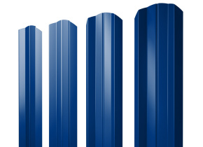 Штакетник М-образный А фигурный 0,45 PE RAL 5002 ультрамариново-синий