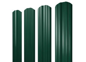 Штакетник Twin фигурный 0,4 PE RAL 6005 зеленый мох