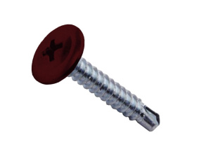 Саморезы ПШС 4,2х16 RAL 3005 (1000 шт)