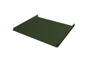Кликфальц Pro Fin 0,5 GreenCoat Pural BT, matt с пленкой на замках RR 11 темно-зеленый (RAL 6020 хро