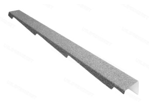 Планка фронтонная правая AeroDek Quadro серебро