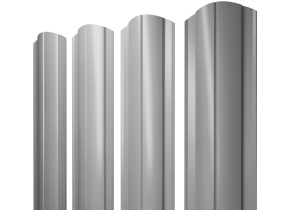 Штакетник Круглый фигурный 0,45 PE RAL 7004 сигнальный серый