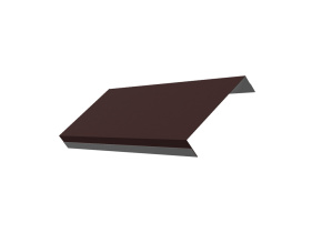 Ламель обратная 125 жалюзи Texas 0,5 GreenСoat Pural RR 887 шоколадно-коричневый (RAL 8017 шоколад)
