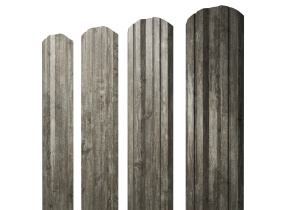 Штакетник Twin фигурный 0,45 Print Elite Nordic Wood TwinColor