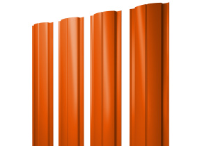 Штакетник Полукруглый Slim 0,45 PE RAL 2004 оранжевый