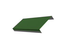 Ламель обратная 125 жалюзи Texas 0,45 PE с пленкой RAL 6002 лиственно-зеленый