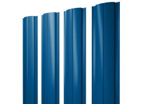 Штакетник Полукруглый Slim 0,5 Satin RAL 5005 сигнальный синий