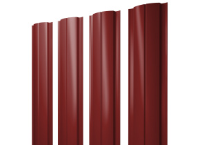Штакетник Полукруглый Slim 0,5 Satin RAL 3011 коричнево-красный