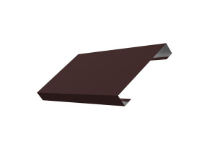 Ламель лицевая 125 жалюзи Texas 0,5 GreenСoat Pural RR 887 шоколадно-коричневый (RAL 8017 шоколад)