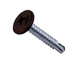 Саморезы ПШС 4,2х19 RAL 8017 (1000 шт)