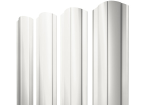 Штакетник Круглый фигурный 0,45 PE RAL 9003 сигнальный белый