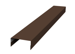 Крышка 45х20 жалюзи Texas 0,5 GreenCoat Pural BT, matt RR 887 шоколадно-коричневый (RAL 8017 шоколад