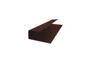 J-Профиль 18мм 0,5 Quarzit с пленкой RAL 8017 шоколад