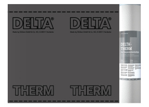 Delta-Therm Plus диффузионная термостойкая мембрана для металлических кровель с 2 зонами проклейки