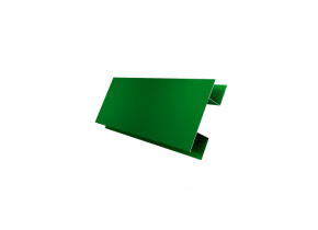 Планка H-образная 0,45 PE с пленкой RAL 6002 лиственно-зеленый