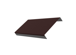 Ламель обратная 150 жалюзи Texas 0,5 GreenСoat Pural RR 887 шоколадно-коричневый (RAL 8017 шоколад)
