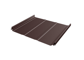 Кликфальц Pro Line 0,5 GreenCoat Pural BT, matt с пленкой на замках RR 887 шоколадно-коричневый (RAL