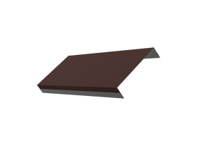 Ламель обратная 125 жалюзи Texas 0,5 Rooftop Matte RAL 8017 шоколад