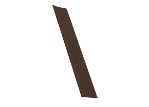 Крепежная планка жалюзи Milan,Tokyo 0,5 GreenСoat Pural RR 887 шоколадно-коричневый (RAL 8017 шокола