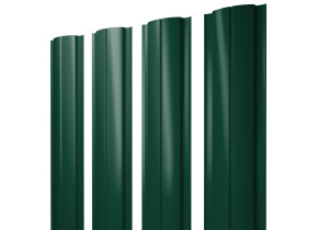 Штакетник Полукруглый Slim 0,45 PE RAL 6005 зеленый мох