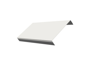 Ламель обратная 150 жалюзи Texas 0,8 PE с пленкой RAL 9003 сигнальный белый