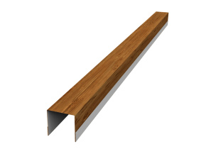 Планка вертикальная обратная для горизонтального монтажа штакетника 0,45 Print Premium Golden Wood