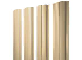 Штакетник Полукруглый Slim 0,45 PE RAL 1014 слоновая кость