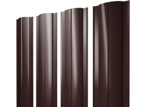 Штакетник Круглый 0,5 GreenCoat Pural BT RR 887 шоколадно-коричневый (RAL 8017 шоколад)