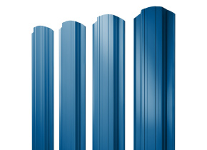 Штакетник Прямоугольный фигурный 0,5 Satin RAL 5005 сигнальный синий