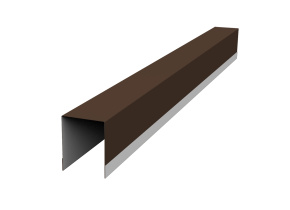 Планка опорная составная внутренняя Palermo 0,45 PE-Double 8017 шоколад