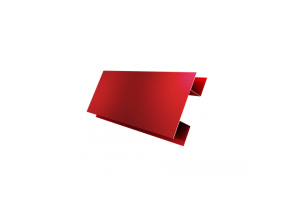 Планка H-образная 0,5 Satin с пленкой RAL 3011 коричнево-красный