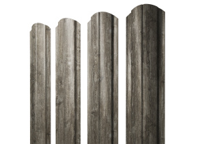 Штакетник Полукруглый Slim фигурный 0,45 Print Elite Nordic Wood TwinColor