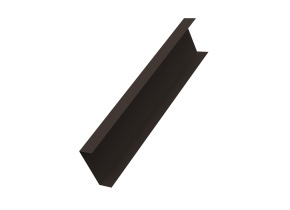 Декоративная накладка на столб универсальная 60х60 для забора жалюзи 0,45 Drap RR 32 темно коричневы