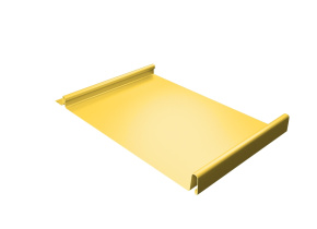 Кликфальц 0,45 PE с пленкой на замках RAL 1018 цинково-желтый