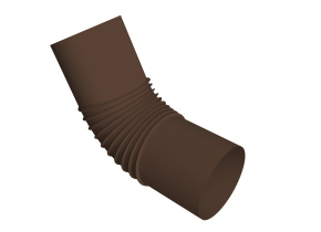 Колено стока трубы Vortex Project 146мм RAL 8017 шоколад
