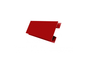 Планка H-образная 0,45 PE с пленкой RAL 3003 рубиново-красный